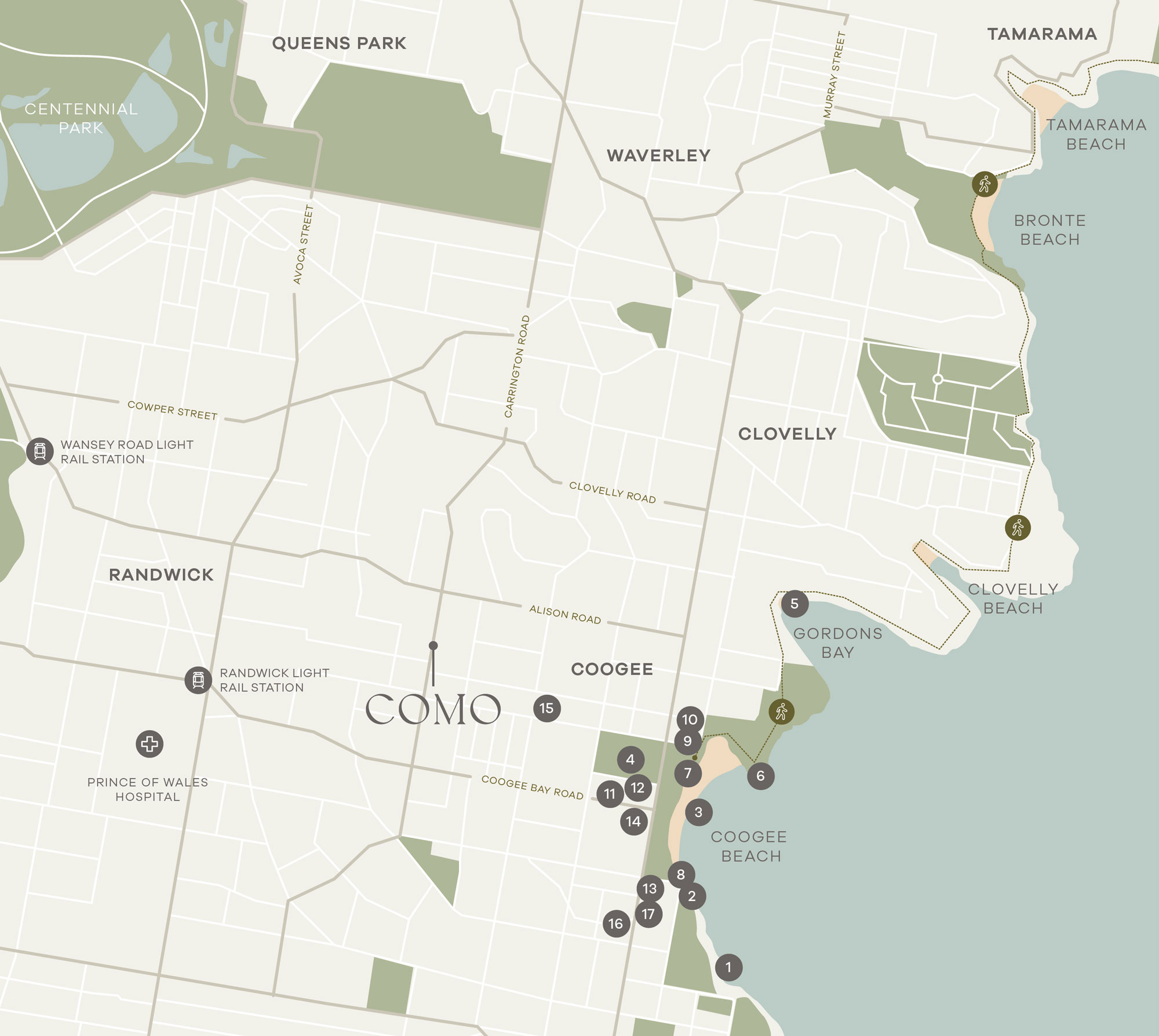 Como map location